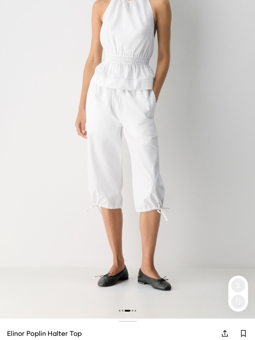 Wilfred black Elinor poplin top